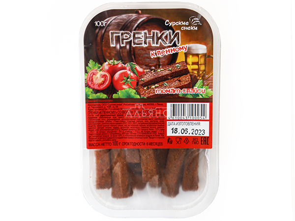 Сурские гренки Томат спайси (100 гр) в Зеленограде