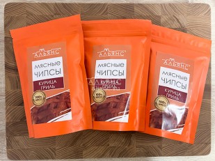 Скумбрия кипперс холодного копчения: Мясо (АЛЬЯНС) вяленое курица 