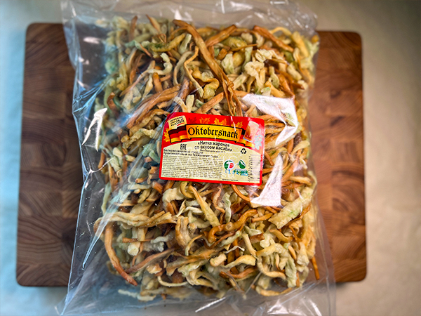 Нитка ЖАРЕНАЯ "Васаби" Oktobersnack 1 кг (сырный продукт) в Зеленограде