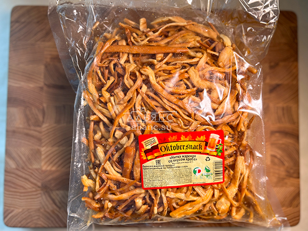 Нитка ЖАРЕНАЯ "Краб" Oktobtersnak 1 кг (сырный продукт) в Зеленограде