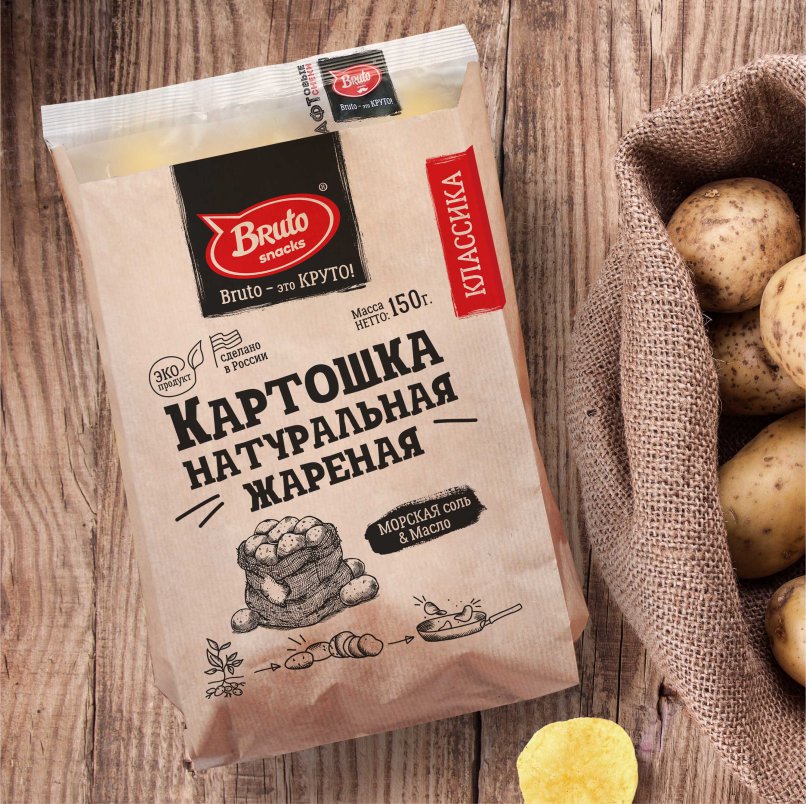 Картофель «Бруто» с солью 130 гр. в Зеленограде